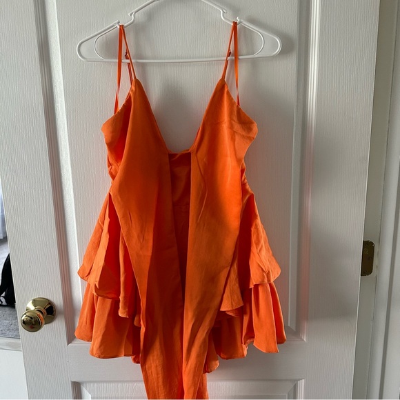 Hello Molly Orange Romper - Picture 2 of 4